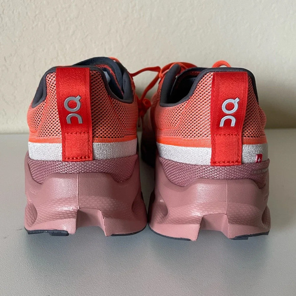 Men’s On Cloudsurfer Trail Shoes in Flame Dustrose Size 13 - Picture 3 of 8